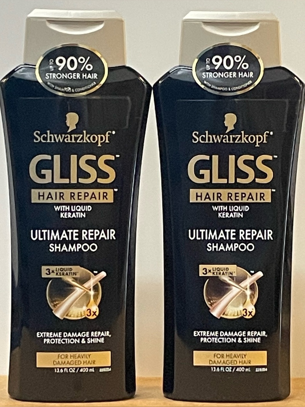 Schwarzkopf Gliss Ultimate Repair Shampoo - 13.6 fl oz (Pack of 2)